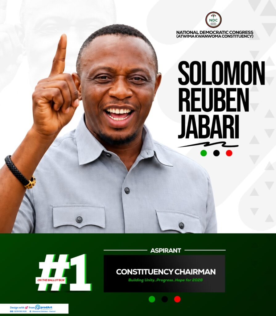 OVER 150 NDC DELEGATES ENDORSE CAPTAIN (RTD) SOLOMON REUBEN JABARI AS NEXT ATWIMA KWANWOMA CONSTITUENCY CHAIRMAN